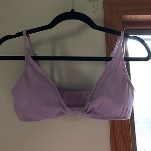 PACSUN LA HEARTS PURPLE TIE BIKINI TOP
